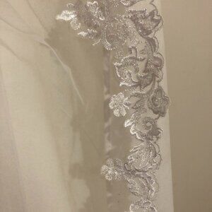 Long Two-Tier Custom Lace Wedding Veil